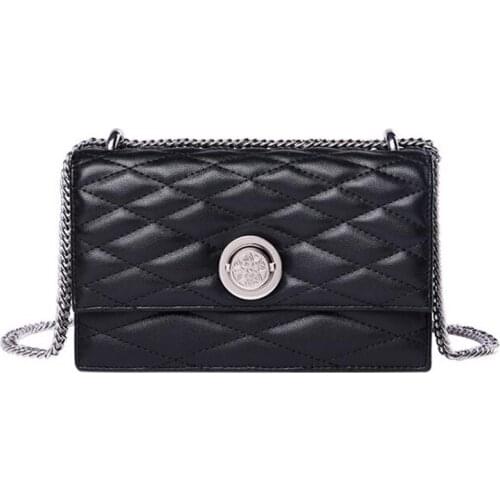 2021 New Fashion Rhombic Chain leather Handbags High-quality cross-body small square bag female famous brand shoulder bag