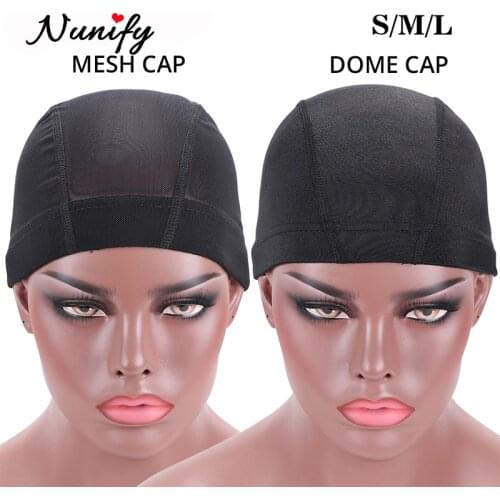 Nunify 1PCS S M L Wholesale Spandex Dome Cap For Bonnet Perruque Black Hairnet Dome Cap Swimming Wig Accessories Wholesale
