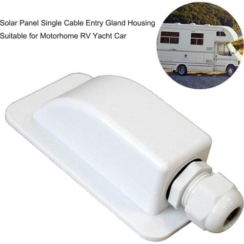 KKMOON Single Cable Entry Gland Box Solar Panel Roof Wire Entry Gland Box Cable Suitable for Motorhome RV Yacht Car