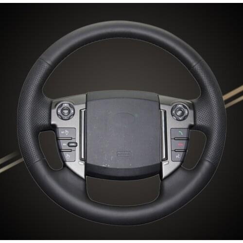 Car Braid On The Steering Wheel Cover for Land Rover Discovery 4 2010-2016 Auto Braiding Covers Interior Accessories Car-styling