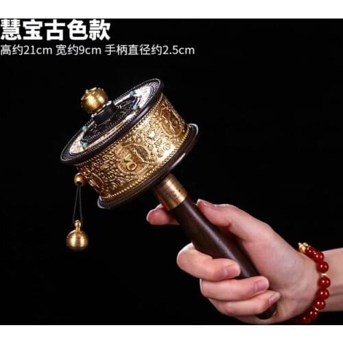 Wholesale Buddhist supplies Greco-Buddhist Tibet Nepal India Buddhism recite chant scriptures prayer Rotating wheel ZHUANJINGLUN