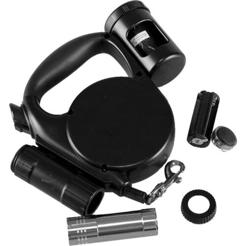 Pet Retractable Dog Leash 4.5m with LED Torch Super Bright Flashlight Tape Leashes Durable Big Pet Cord Leash