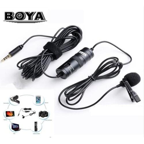 BOYA M1/M1DM PRO Lavalier Microphone 3.5mm Microfone for iPhone Smartphone Canon Nikon DSLR VS BOYA BY M1 Camera Video Mic Recor
