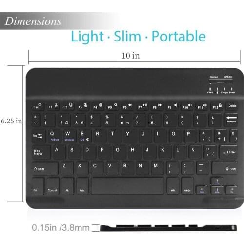 Portable Keyboard HB030 78 Key Keyboard for Tablet Computers Tablet Supplies Universal for iOS Andriod Window
