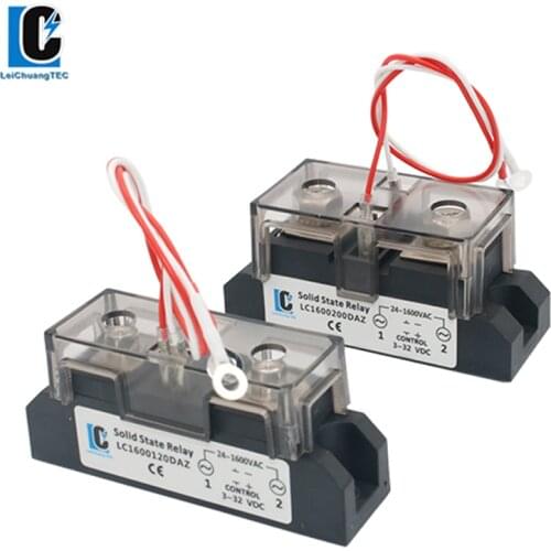 Industrial SSR 60A 80A 100A 120A 150A 200A 250A 300A 350A 400A DC to AC High Power SSR Heavy duty Solid State Relay