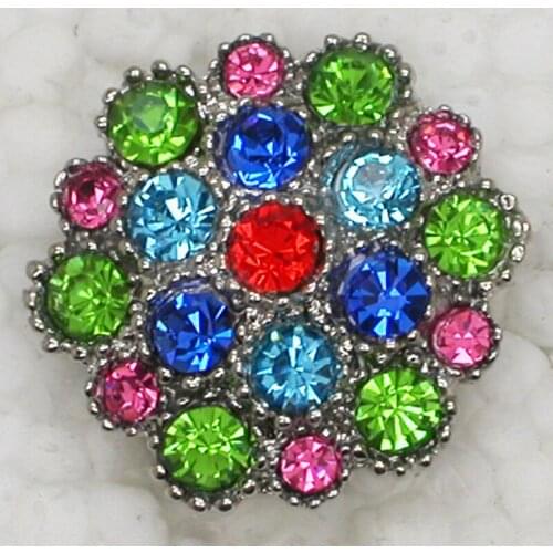Multicolor Rhinestone brooch Small Flower Pin brooches Party C664 E