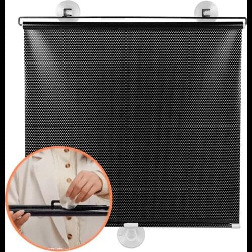Sunshade Roller blinds Suction Cup Blackout curtains For living room Car Bedroom Kitchen Office Free-Perforated Window Curtain
