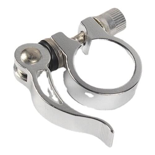 Steel frame special silver seatpost clamp 30.2MM caliber suitable for steel frame 27.2MM seat tube seat tube clamp