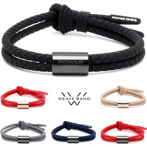 【FDA Registration】Power Ionics WEAVE BAND Unisex Waterproof Ions and Germanium Sports Fashion Bracelet Free Lettering Gifts