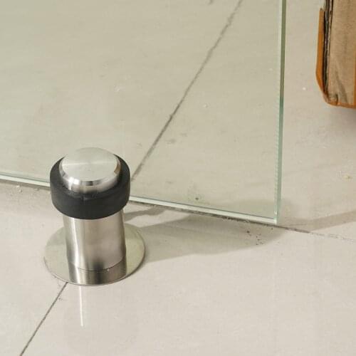Stainless Steel Door Stop Anti Collision Door Stopper Home Improvement Hardware Self Adhesive Doorstop Shock Pad Wall Protector