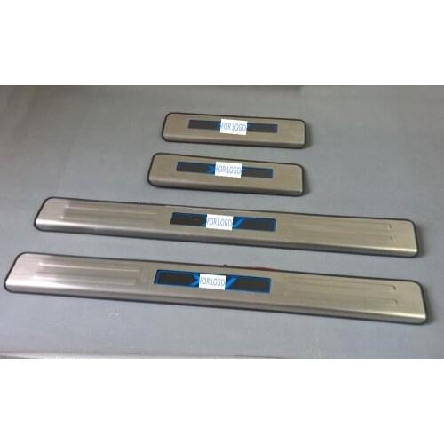 LED Welcome Pedal Scuff Plate Door Sill Cover For Subaru XV 2010-2014