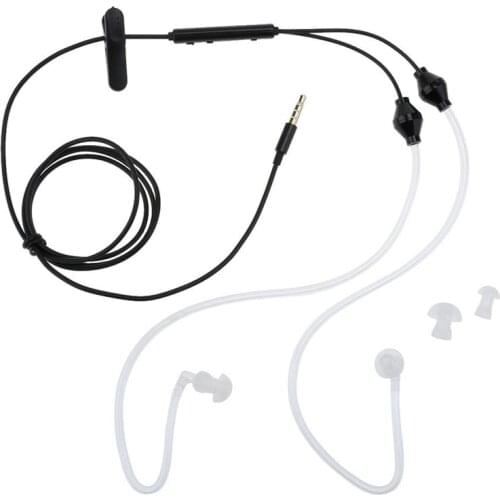 Top 3.5mm Plug Air Tube Anti-Radiation Earphone 2 Air Acoustic Tube Stereo Headset for iPhone for Samsung