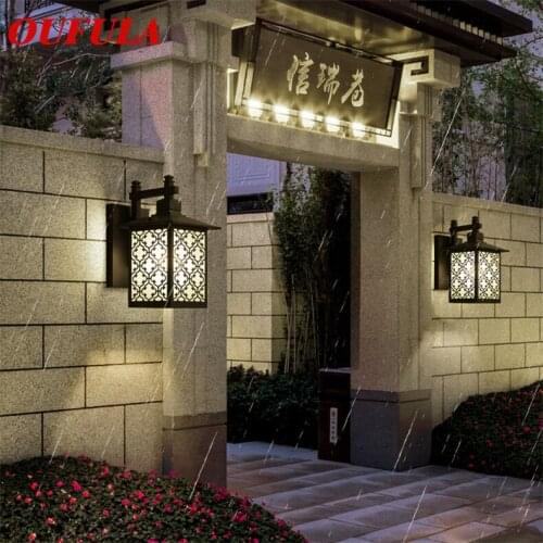OUTELA Outdoor Wall Lamps Fixture Waterproof Contemporary Creative Decoration For Courtyard Corridor Villa Duplex