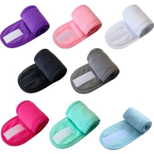 1 pcs Towel Head Band Sweat Hairband Head Wrap Non-slip Stretchable Headband Hair Band for Sports Face Wash Makeup Tool