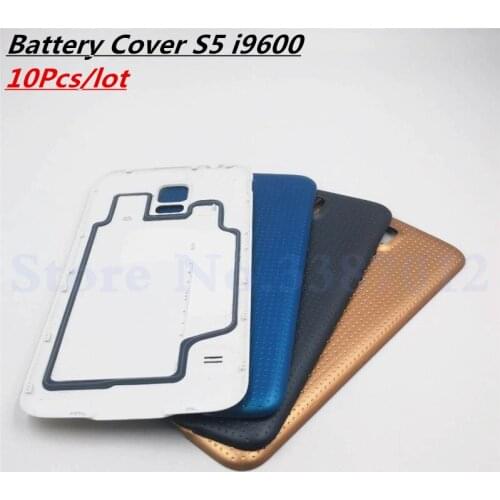 10Pcs/lot For Samsung Galaxy S5 G900 G900F Battery Door Housing Cover Case For Samsung i9600 Battery Cover Replacement