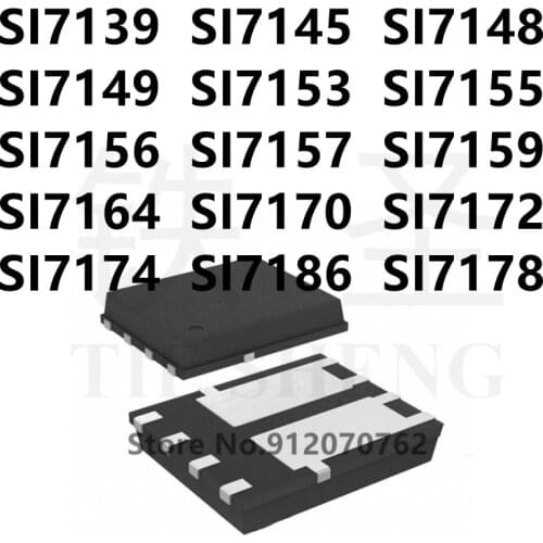 10PCS SI7139 SI7145 SI7148 SI7149 SI7153 SI7155 SI7156 SI7157 SI7159 SI7164 SI7170 SI7172 SI7174 SI7186 SI7178 QFN IC