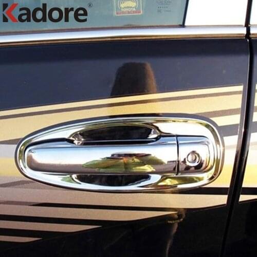 For Toyota Prado FJ150 2010-2015 ABS Chrome Door Handle Door Handle Bowl Cup Cover Frame Styling Trims Car Accessories 16pcs/set