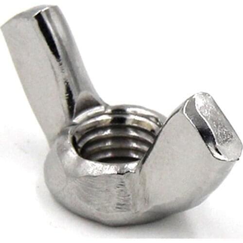 4-15Pcs DIN315 M3 M4 M5 M6 M8 M10 304 Stainless Steel Hand Tighten Nut Butterfly Nuts Wing Nuts
