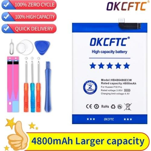 OKCFTC 4800mAh HB486486ECW Battery for Huawei P30Pro P30 Pro for Huawei Mate20 Pro Mate 20 Pro