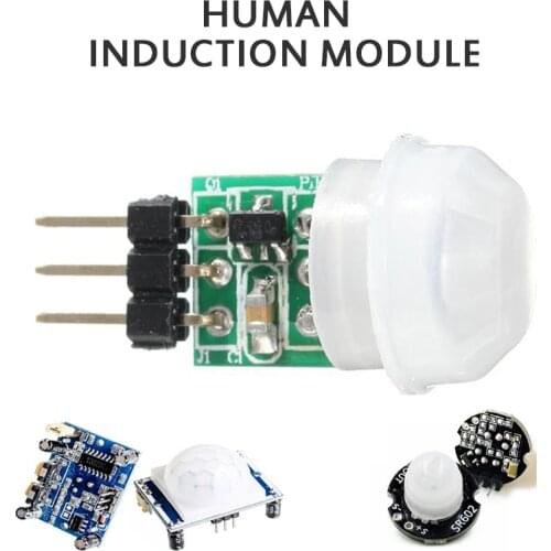 AM312 HC-SR501 Human Infrared Sensor Module SR602 Pyroelectric Infrared PIR Kit Sensory Switch Bracket For Arduino Diy With Lens