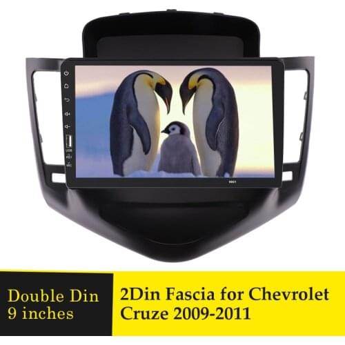 9 inches Car Radio Fascia For CHEVROLET CRUZE 2009 - 2014 Double Din Stereo Panel Dash Installation Dashboard CD DVD Frame Bezel