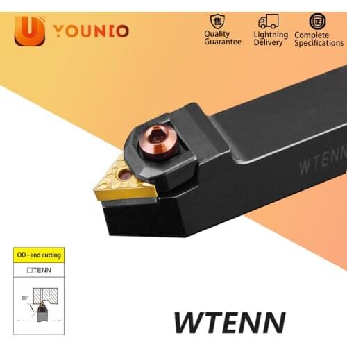 YOUNIO External Turning Tool Holder WTENN1616H16 WTENN2020K16 WTENN2525M16 TNMG1604 Carbide Inserts Lathe Cutting Tools