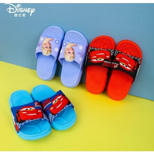 Disney baby non-slip floor slippers frozen elsa princess girls cute sandals outer wear car childrens slippers