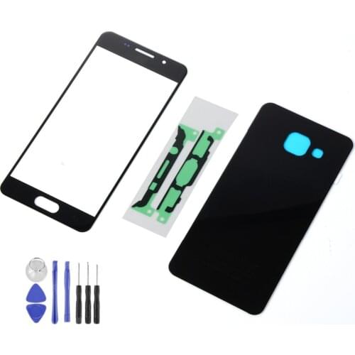 For Samsung A3 A5 A7 2016 A310 A510 A710 Housing Back Glass Battery Cover+LCD Display Touch Screen Sensor Digitizer Glass