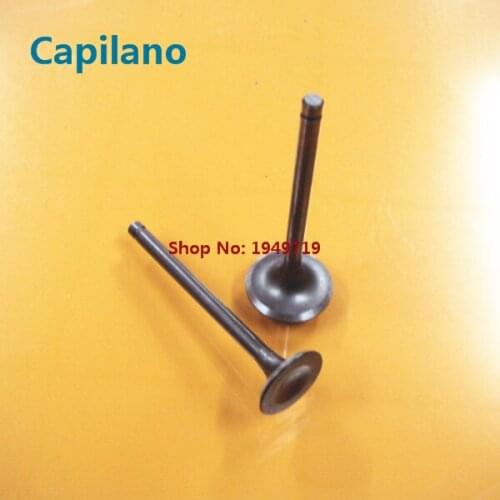 Motorcycle GY6-150 engine valve include inlet outlet valve stem (intake exhaust engine valve) for scooter GY6 150cc