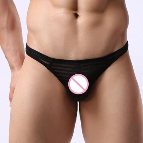 Good price high quality sexy male costumes sex underwear panties hot net erotic transparent mens pants lingerie porn sleepwear