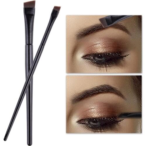2Pcs Eyebrow Brush Shadow Contour Eyeliner Brush Eye Brow High Quality Professional Makeup Small Angled Beauty Cosmetics Tools
