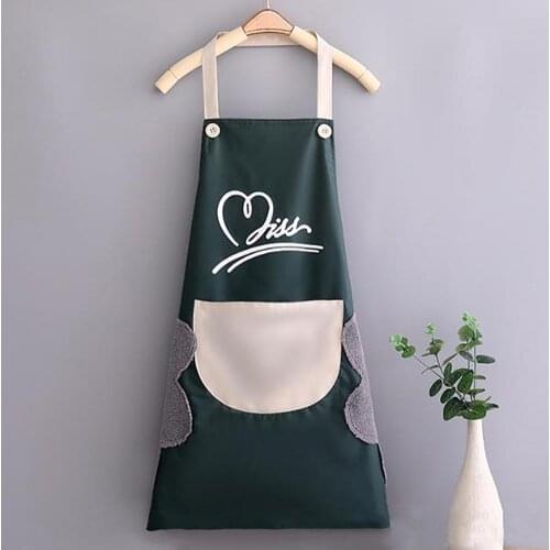 Hand-wiping PVC Kitchen Apron Household Waiter Waterproof Waist Cooking Gown Kitchen Baking Tool Accessories