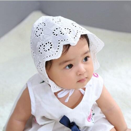 Cute Toddlers Baby Girls Flower Princess Sun Hat Cap Summer Cotton Hat Bonnet