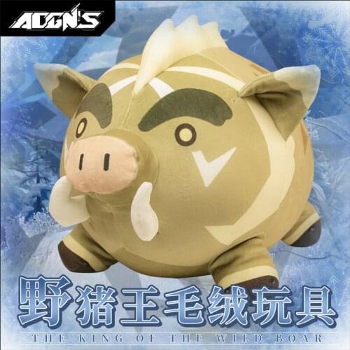 Lovely Game Genshin Impact Plush Doll Cartoon Wild Boar Throw Pillow Siesta Cushion Ornament Cosplay Xmas Birthday Gifts New