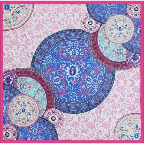 2020 New Women Bandana Silk Scarf Lady Large Head Hijab Wraps and Shawl Hair Band Female Summer Scarves Foulard Neckerchief