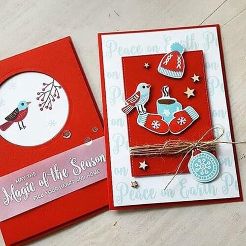 New Winter Transparent Clear Silicone Stamp/Seal for DIY ScrapbookingPhoto Album Decorative Cards MakingClear Stamps 4x6inches