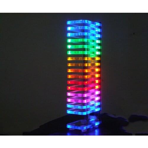 P LED Level Display KS16 Music Spectrum DIY Kits VU Tower Fantasy Crystal Sound Column Electronic DIY kits 1pc