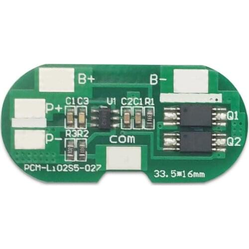 PCM-L02S05-027 (2S5A) Customized PCM BMS Protection Circuit Module for Li-ion Li-polymer Battery Pack
