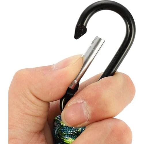 Woven Lanyard Bracelet Outdoor Climbing Survival Hand Rope Carabiner Keychain Woven Lanyard Bracelet