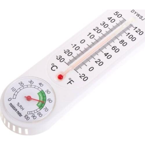Wall Hung Thermometer Hygrometer Temperature for Indoor Outdoor Garden Office