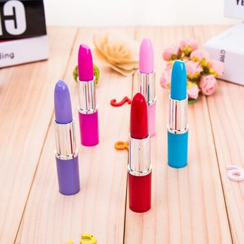 50PCS Creative Stationery Cute Lipstick Mouth Red Ballpoint Pen Blue Ballpoint Pen Gift Wholesale for Primary School Students