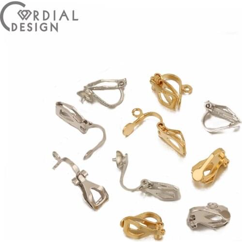 Cordial Design Earring Settings/Jewelry Accessories/DIY Making/Hand Made/Genuine Gold Plating/Jewelry Findings & Components
