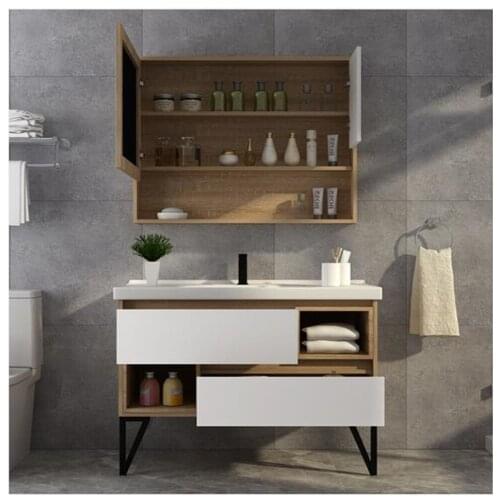 Nordic bathroom cabinet combination wall modern minimalist luxury wash basin bathroom washstand bathroom set