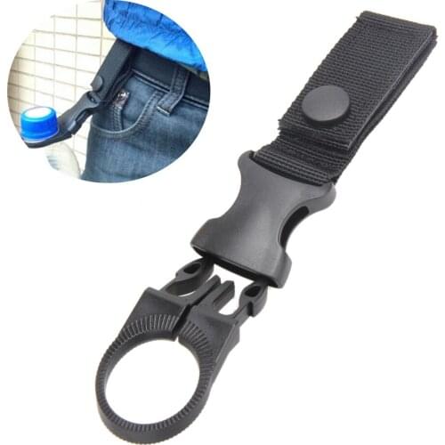 Water Bottle Buckle Nylon Molle Webbing Backpack Hanger Hook Carabiner Water Bottle Buckle Hook Outdoor Accessory Tool Carabiner