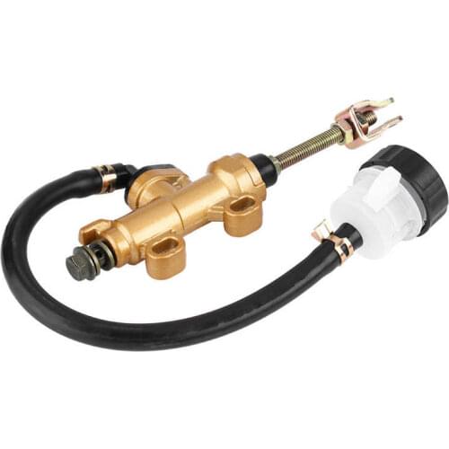 Water Pump Universal Rear Foot Brake Master Cylinder Pump with Reservoir for Motorcycle Dirt Bike ATV