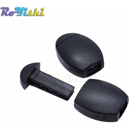 10pcs/pack Plastic Zip Clip Buckle Zipper Pulls Cord Rope Ends Lock Black For Paracord/Clothing/Backpack