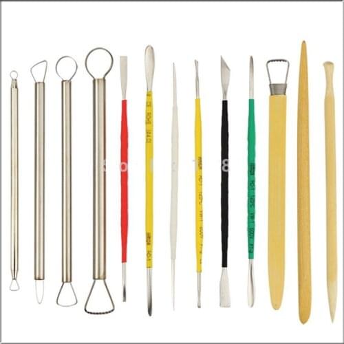 High Quality 13Pcs/lot Pottery Clay Sculpture Carving Modeling Tools Art Craft Handmade Household Clay Art Tools