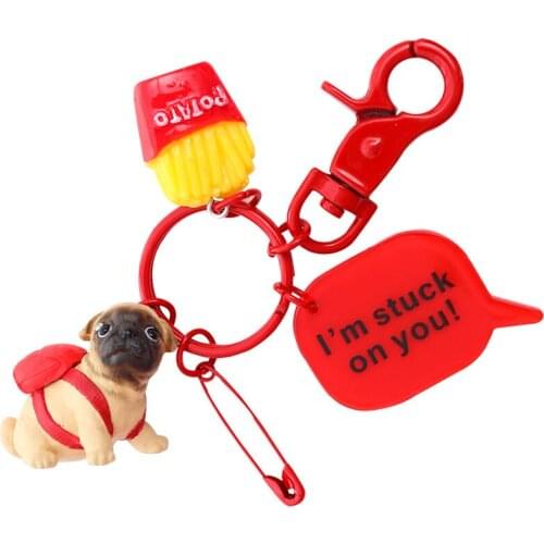 2018 New product Mini Plush Animals Key Chain Cute Fashion Kids Plush Dolls Keychain Soft Stuffed Toys Keyring puppy key chains