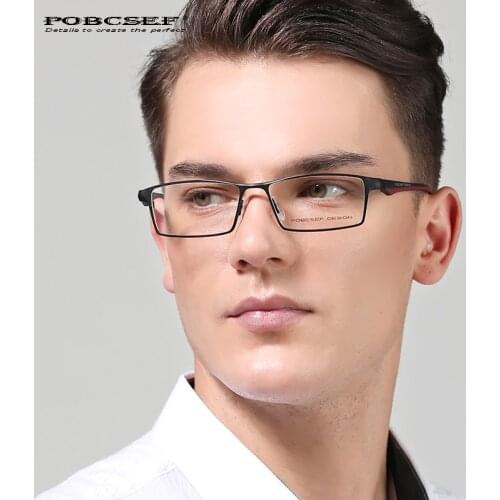 2019 brand titanium metal eyeglasses frames men TR90 myopia optical glasses of computer nerd glasses frame monturas de gafas