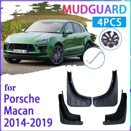 Car Mud Flaps for Porsche Macan 2014~2019 2015 2016 2017 2018 Mudguard Splash Guard Fender Mudflaps Auto Accessories